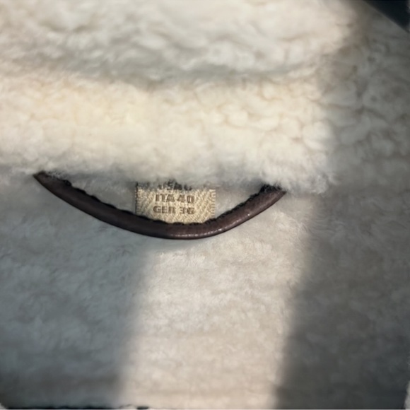 Burberry Brit shearling, leather and wool jacket - Picture 2 of 7